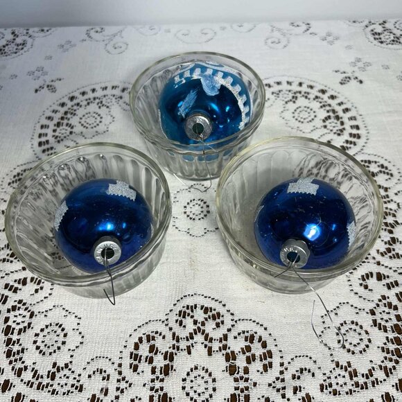 MCM USA blue & glitter ornaments - Picture 5 of 7